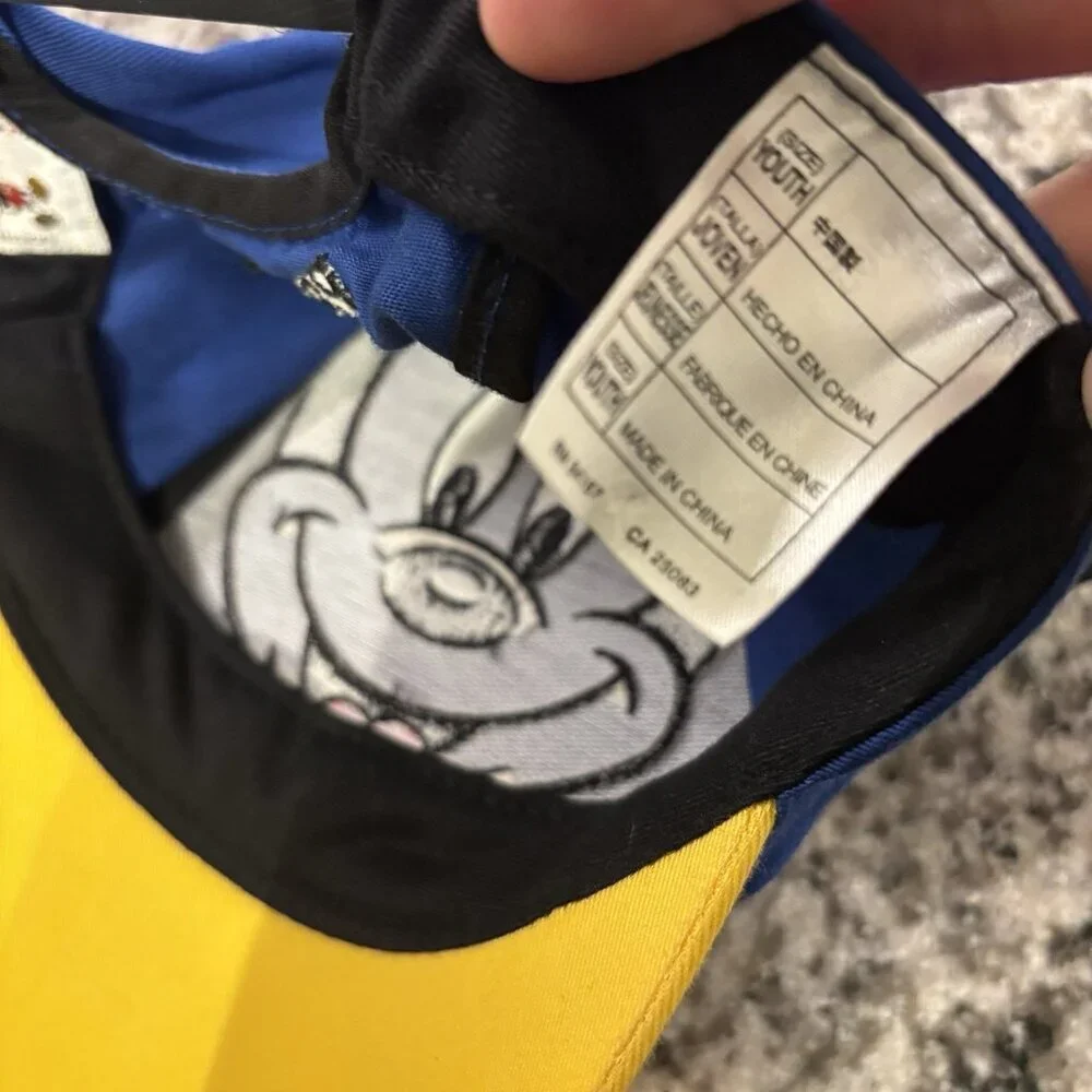 VTG Disney Mickey Mouse Kids Hat Cap Walt Disney World Resort Vacation Parks